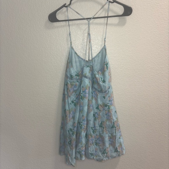 Urban Outfitters Blue Floral Dress with Buttons - Picture 4 of 4